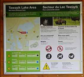 Tawayik Lake Trail Map